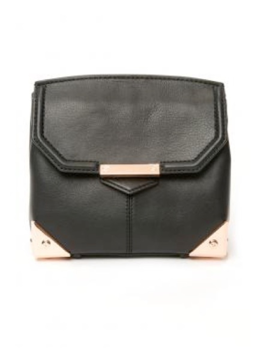 Black Leather Marion Handbag